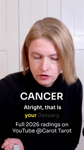 CANCER in 2026 – Your Spiritual Roadmap 🌙🦀✨ #tarot What each month has in store 🔮 Love, money, lessons & transformation — month-by-month Akashic Tarot messages 🌙 🎴 Watch on YouTube @ Carrot Tarot before the year starts! ⚠️ This is for entertainment purposes only. You are in charge of your life. 🧿 Like, comment, follow, subscribe on YouTube @CarrotTarot, or whisper into the void. I'm not the boss of you. Book a personal reading newsletter at carrottarot.com #Cancer2026 #ZodiacTarot #cancer