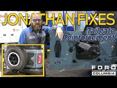 Installing Tailgate Reinforcement on a 2021 Ford Bronco-Jonathan Fixes