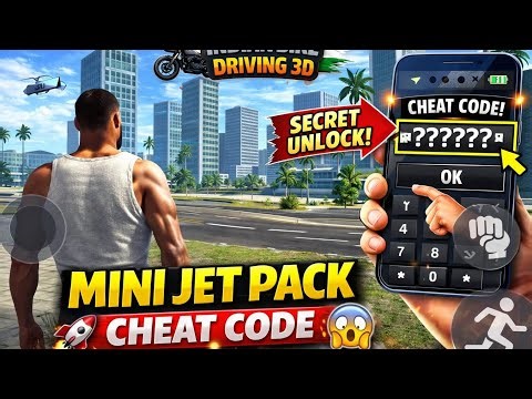 Unlocking the Mini Jet pack : Secret Driving Cheat Code for Indian Bike Driving 3D