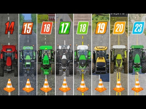 Fs14 Vs Fs15 Vs Fs16 Vs Fs17 Vs Fs18 Vs Fs19 Vs Fs20 Vs Fs23 | Tractor Compare | Timelapse