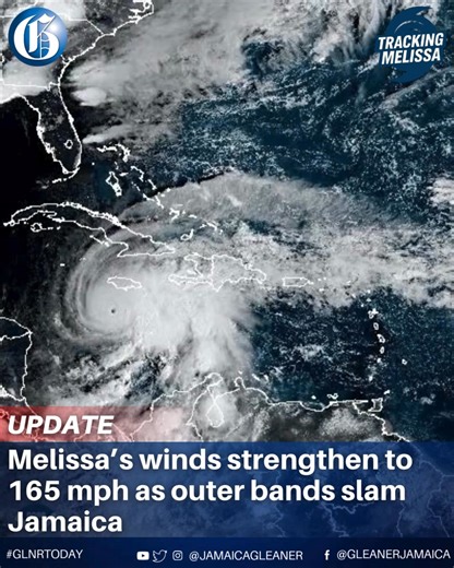 251K views · 625 reactions | Hurricane Melissa’s maximum sustained...