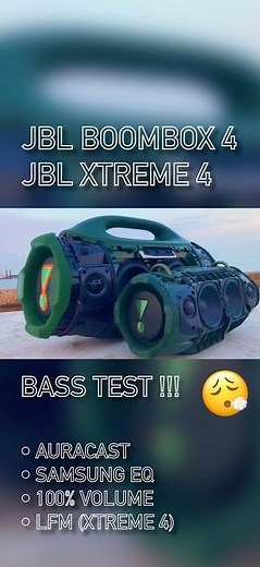 JBL BOOMBOX 4 VS. JBL XTREME 4 BASS TEST !!! #jbl #speaker #bass #satisfying #party