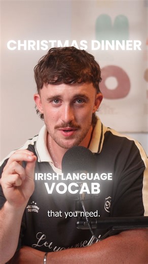 Gaeilgeoir Guides on Instagram: "Christmas dinner but as Gaeilge 🦃 #Gaeilge #Irish #GaeilgeoirGuides #LearnIrish"