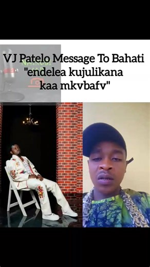 95K views · 5.7K reactions | VJ Patelo Message To Bahati "endelea kujulikana kaa mkvbafv" #verifiedartistsradar #nairobiverifiedartistsradar #nairobivar | Nairobi Var | Facebook