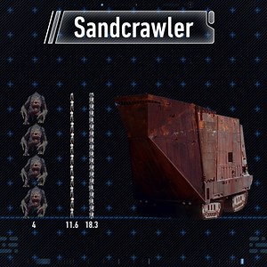 19K views · 187 reactions | Commonly used on Tatooine, and with their own built in magnetic suction tube for debris, Sandcrawlers are… how tall? | Star Wars | Facebook