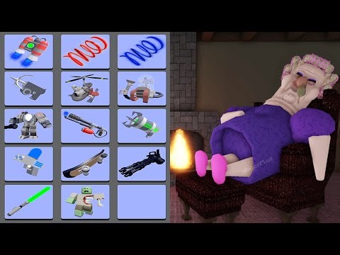 All Items Unlocked GRUMPY GRAN SCARY OBBY HARD MODE - Roblox New Update All Morphs Full Gameplay