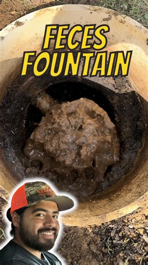 The fecal fountain #poorpumpersociety #septictank #draingang @CRUST BUSTERS