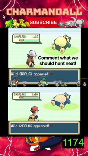 Shiny Snorlax Pokemon Leaf Green! #pokemon #gaming #shinypokemon