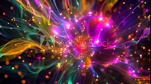 A bright orange and yellow fireworks display with lots of sparkles. The fireworks are in the air and are creating a beautiful and lively atmosphere