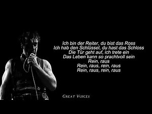 Rein Raus - RAMMSTEIN (Isolated Vocals + Lyrics)