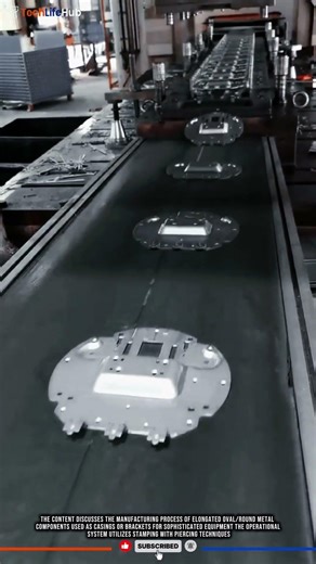 Innovation Metal Casing: Oval Stamping Piercing, High-Precision Bracket, Industrial Tech #tech