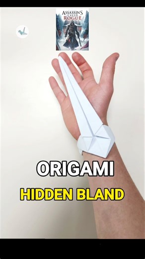 How to make a Amazing Hidden Blade , Paper craft Assassins creed #shorts #shortvideo #origami