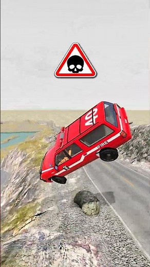 Car vs Crazy Crash Test Jump 🔥 Best Cars Driving Game Simulator Beamng Drive Gameplay Games Video