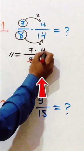 Multiply Fractions Without Getting Confused part 2 #maths #tricksandsolutions