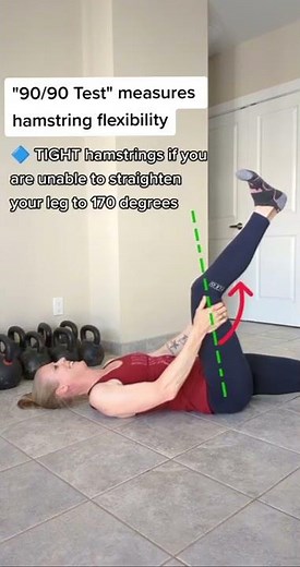 Are your hamstrings tight? Try the 90/90 Test for hamstring flexibility.