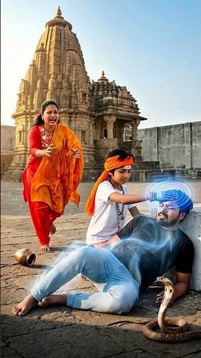 A snake bit the blind husband… then Mahadev himself gave him life 😭🙏 | True miracle #mahadev #bho...