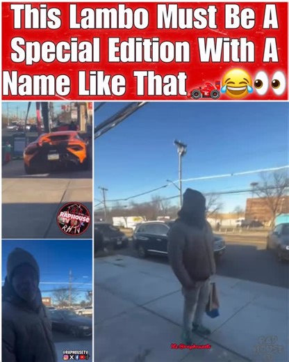 Raphousetv Clips on Instagram: "This Lambo Must Be A Special Edition fr With A Name Like That😳"