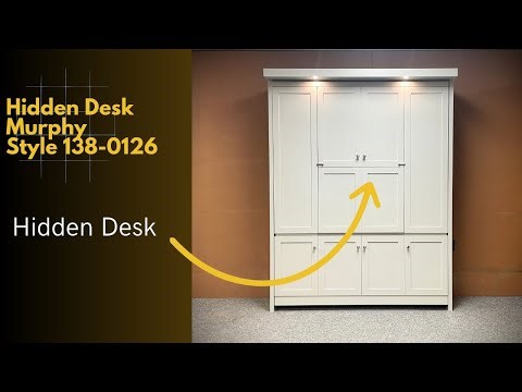 Hidden desk inside this Murphy bed 138-0126