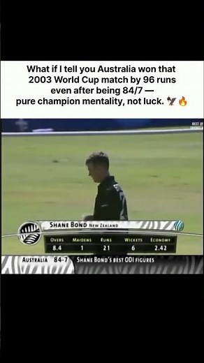 🔥 Australia’s Unreal Comeback! 2003 World Cup Magic 💛💚 | 84/7 to Victory by 96 Runs 😱🏆