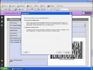 Adobe Acrobat 9 Tutorial: instellen van een digitale handtekening