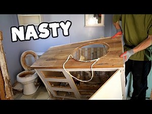 Gutting the Worst 1984 Mobile Home Bathroom
