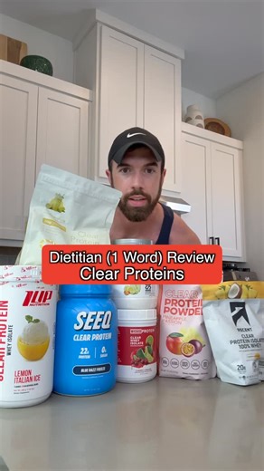 Josh New on Instagram: "Clear protein powder review (MOST requested)⁣ ⁣ Dietitian One Word Review Protein Powder Part 5⁣ ⁣ ISOPURE Infusions⁣ Citrus Lemonade⁣ ⁣ Wicked Protein Clear Whey⁣ Cherry Limeade⁣ ⁣ SEEQ Clear Protein⁣ Blue Razz Freeze⁣ ⁣ 1UP Nutrition Clear Protein⁣ Lemon Italian Ice⁣ ⁣ OATH Nutrition Clear Protein⁣ Frosty Lemonade⁣ ⁣ Clean Simple Eats Clear Protein⁣ Pineapple Passion⁣ ⁣ Ascent Clear Protein⁣ Pineapple Coconut"