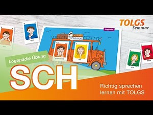 Speech therapy exercise for children – syllables with SCH