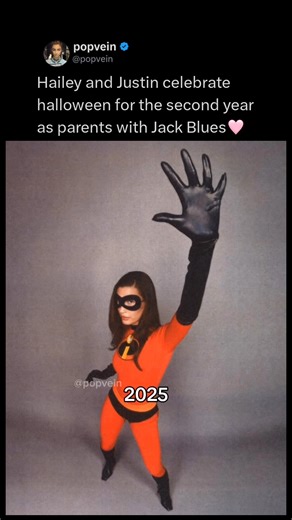 Hailey Bieber and Justin Bieber celebrate halloween for the second year as parents with Jack Blues 🩷