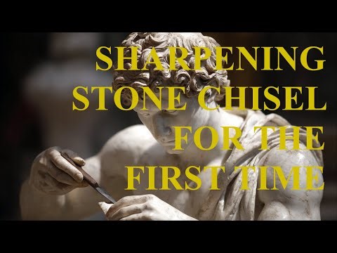 Sharpening My Stone Carving Chisel FOR THE FIRST TIME 😱