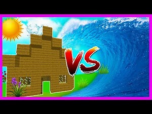 Minecraft - TSUNAMI BASE CHALLENGE! - (House Vs Tsunami)