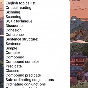 English topics list :Critical readingSkinningScanningSQ4R t... | Filo