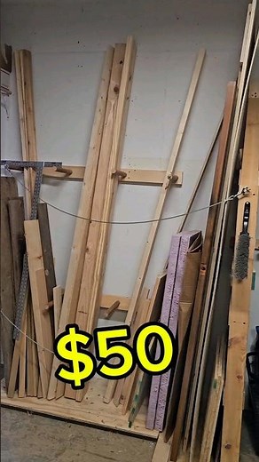 Lumber Storage Rack On A Budget! #diy #howto
