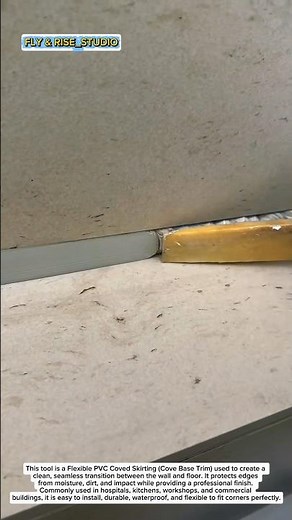 Perfect Wall to Floor Finish! Flexible PVC Cove Base Installation | Pro Construction Hack USA