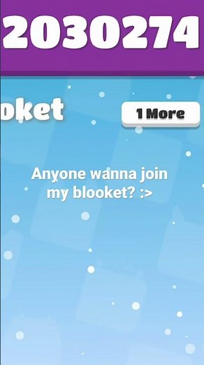 Anyone want to join my blooket? Code: 2030274