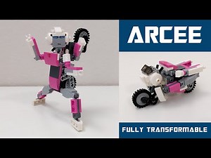 Lego Transformers Arcee - Fully Transformable!