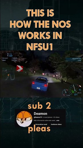 this is how NOS works on nfs underground 1 #gaming #needforspeed