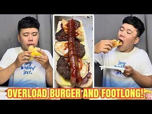 OVERLOAD ANGELS BURGER MUKBANG | Pinoy Mukbang | Mukbang Philippines | Asmr Mukbang | Asmr | Eating
