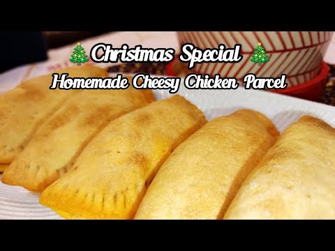 Christmas🎄Special Cheesy Chicken Parcel#Easy home made recipe you gotta try this 😋👌