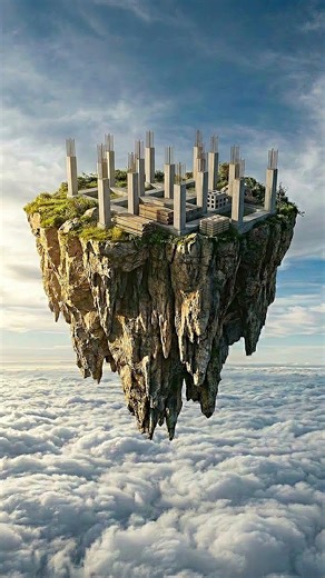 This is How They Built That Sky Island #timelapse #construction #satisfying