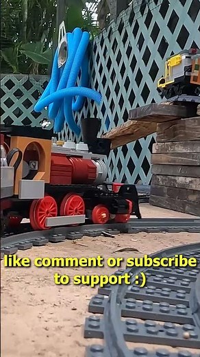 Heavy Cargo LEGO Train MOC on the Garden Track