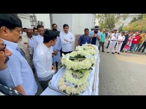 Leaders Pay Final Respects to Mukul Roy at West Bengal Legislative Assembly