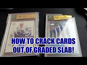 Tutorial: How To Crack Cards Out of Graded Slabs. Works for PSA, BGS, MNT and Most Other Companies!