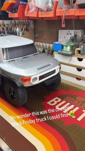 2.3K views · 21 reactions | No wonder the Element Utron was so cheap on Black Friday - that body  Let the transformation begin! #rc #rccar #rccrawler #elementutron #elementrc @element_rc #custompaint #ifs2 #vs410 #scx10ii #scx10iii #trx4 #traxxas #scalebuilt #scalebuildersguild #rctruck #fordraptor #rcraptor #f150raptor #f150 | Scale Built RC | Facebook