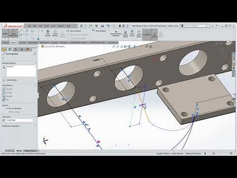 SolidWorks, How to Fully Define a 3D Sketch that Contains Non-Planar Lines and Arcs