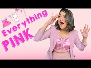 Wearing Only PINK Colour Outfits Challenge | For Every Situation