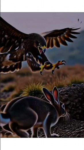 Eagle vs Rabbit | Predator Hunting Prey in the Wild (Cinematic Wildlife)