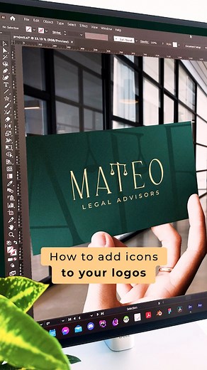 7.7K views · 183 reactions | How to incorporate icons into logos?  Mateo Legal Advisors logo design project | GraphStorm | Facebook