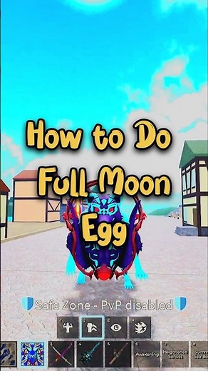 HOW TO GET FULL MOON EGG FAST (100% WORKING) 🌕 Blox Fruits Update