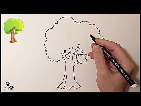 How to draw a tree / Kako nacrtati drvo