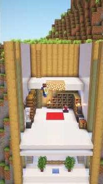 Minecraft Modern Mountain Survival Base ⛰️🏠 #minecraft #shorts #eye4steel